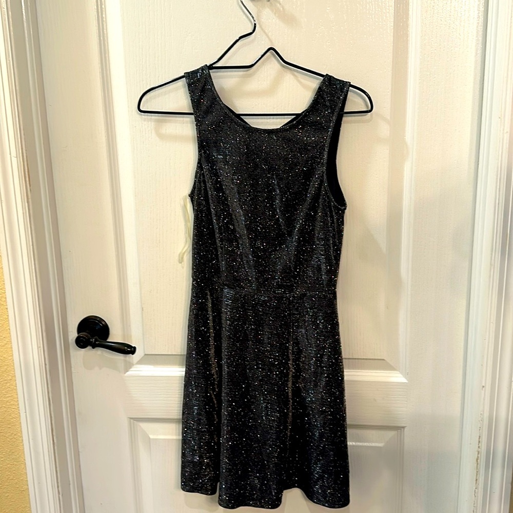 Brand new glitter black dress small with tags